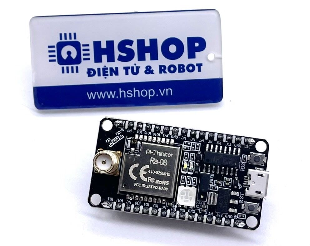 Kit phát triển LoraWan SoC ASR6601 433MHz Ra-08 Development Board Ai-Thinker