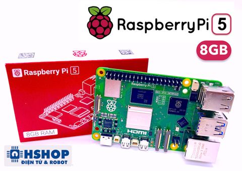 Máy tính Raspberry Pi 5 RAM 8GB (Made in UK)