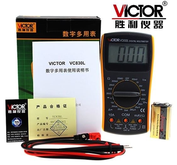 Đồng hồ đa năng VOM Digital Multimeter Victor VC830L