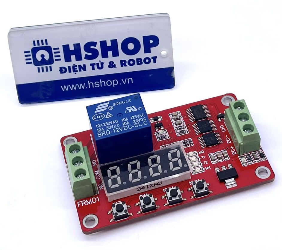 Mạch điều kiển Relay Timer định thời gian 18 chức năng FRM01