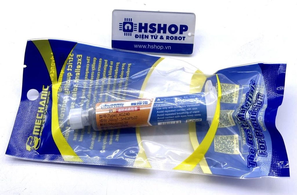 Thiếc hàn dạng kem Mechanic XGZ40 Solder Paste 35g Sn63Pb37 Flux – Hshop.vn