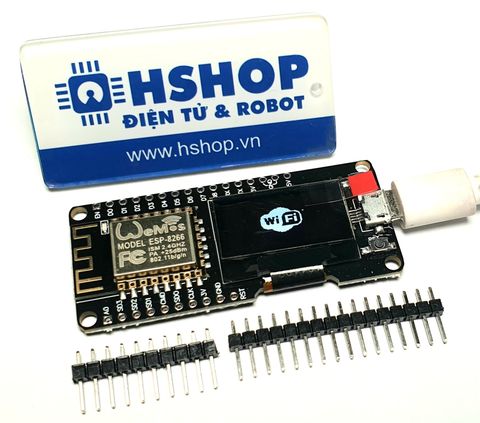 Kit RF thu phát Wifi ESP8266 NodeMCU Oled 0.96 inch