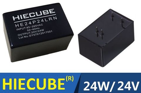 Nguồn xung AC-DC HIECUBE HE24P24LRN 24VDC 24W