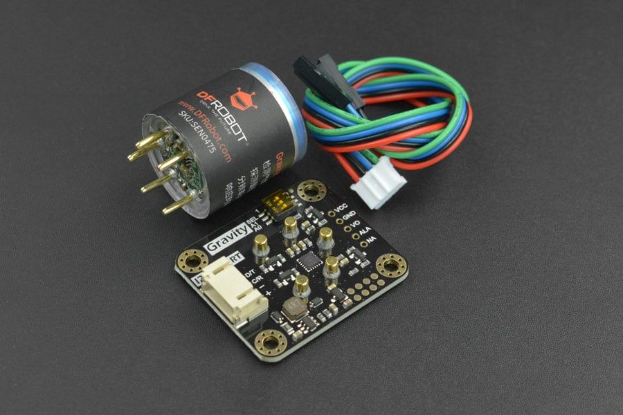 Cảm biến khí HF DFRobot Gravity: HF Sensor (Calibrated) - I2C & UART