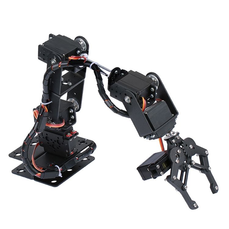 Khung cánh tay máy 6 DoF ARM Robot Chassis kim loại (không bao gồm động cơ RC Servo)