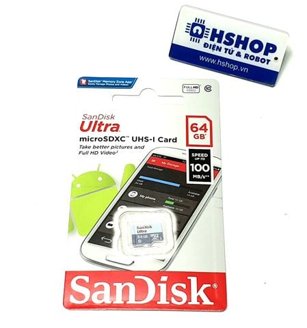 Thẻ nhớ SanDisk MicroSDXC Class 10 UHS-I 100MB/s 64GB