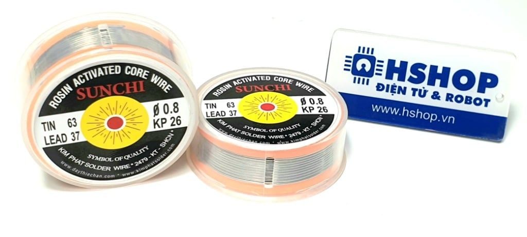 Thiếc hàn SUNCHI KP26 0.8mm Sn63 Pb37 (Solder Wire)