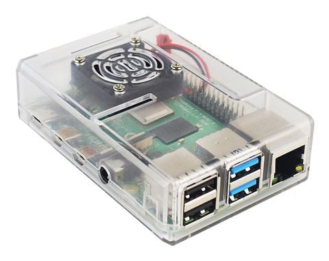 Vỏ Case Raspberry Pi 4 ABS V1 kèm quạt