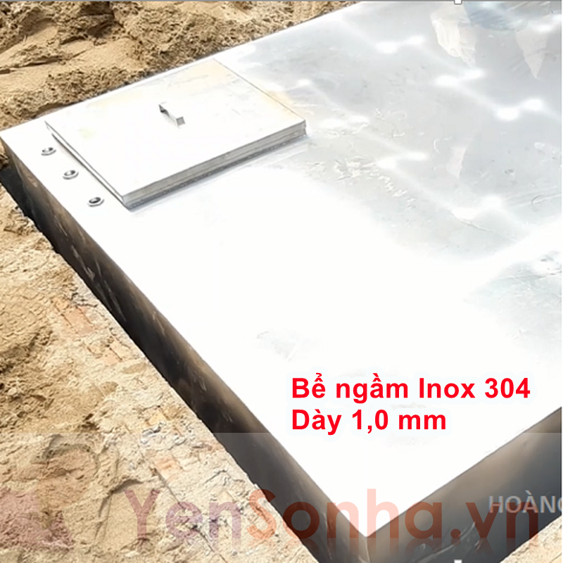 Bể nước ngầm inox 1000 lít