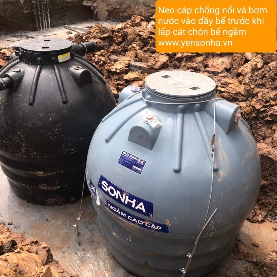 Bể ngầm nhựa Sơn Hà 2500 lít
