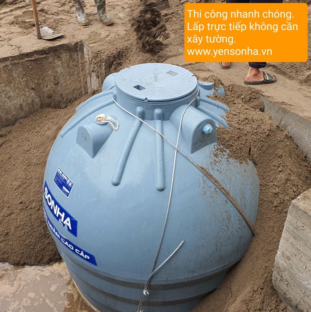 Bể ngầm nhựa Sơn Hà 2500 lít