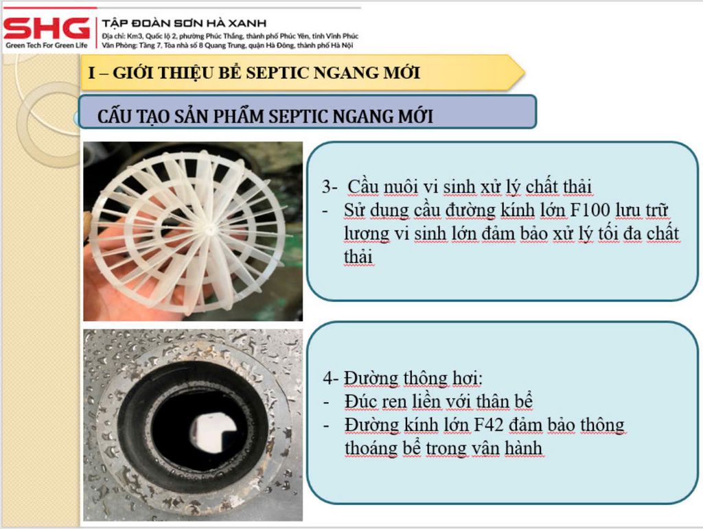 Bể phốt SHG 1800L ngang