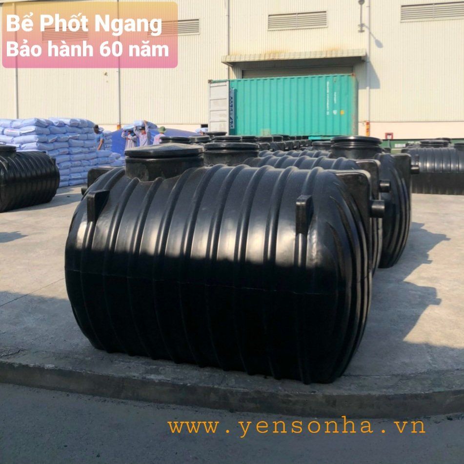 Bể phốt nhựa 1600L ngang