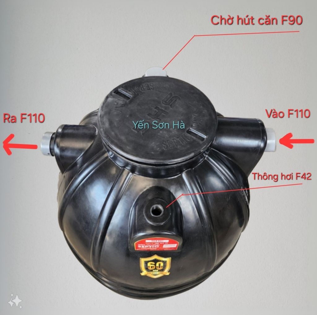 Bể phốt SHC 2500L đứng