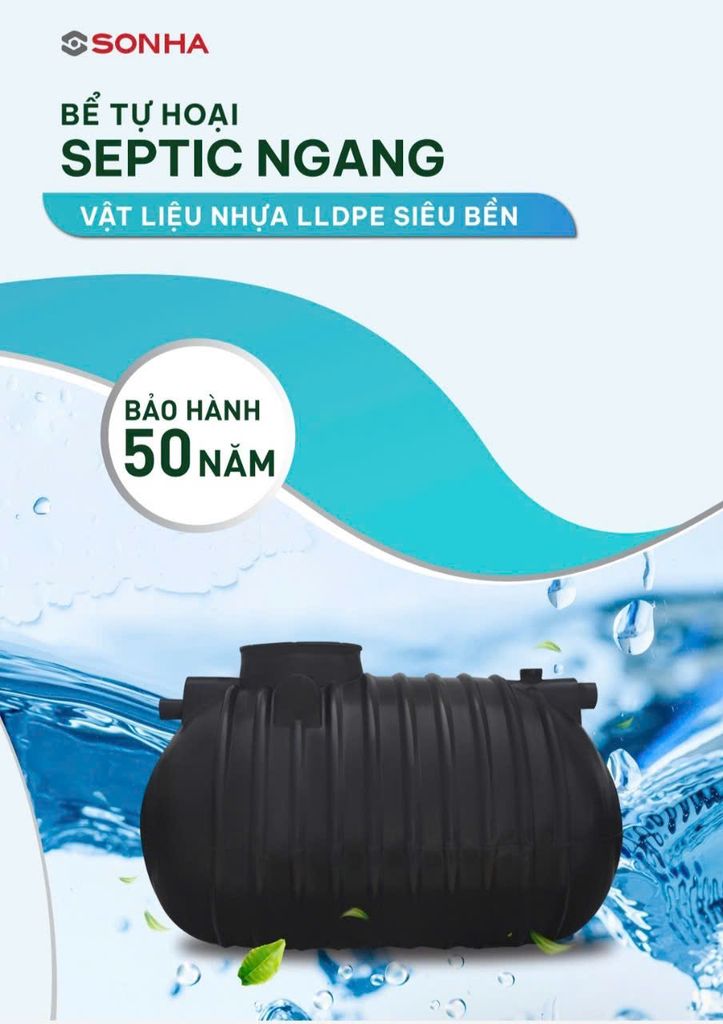 Bể phốt Sơn Hà Ngang 2200L