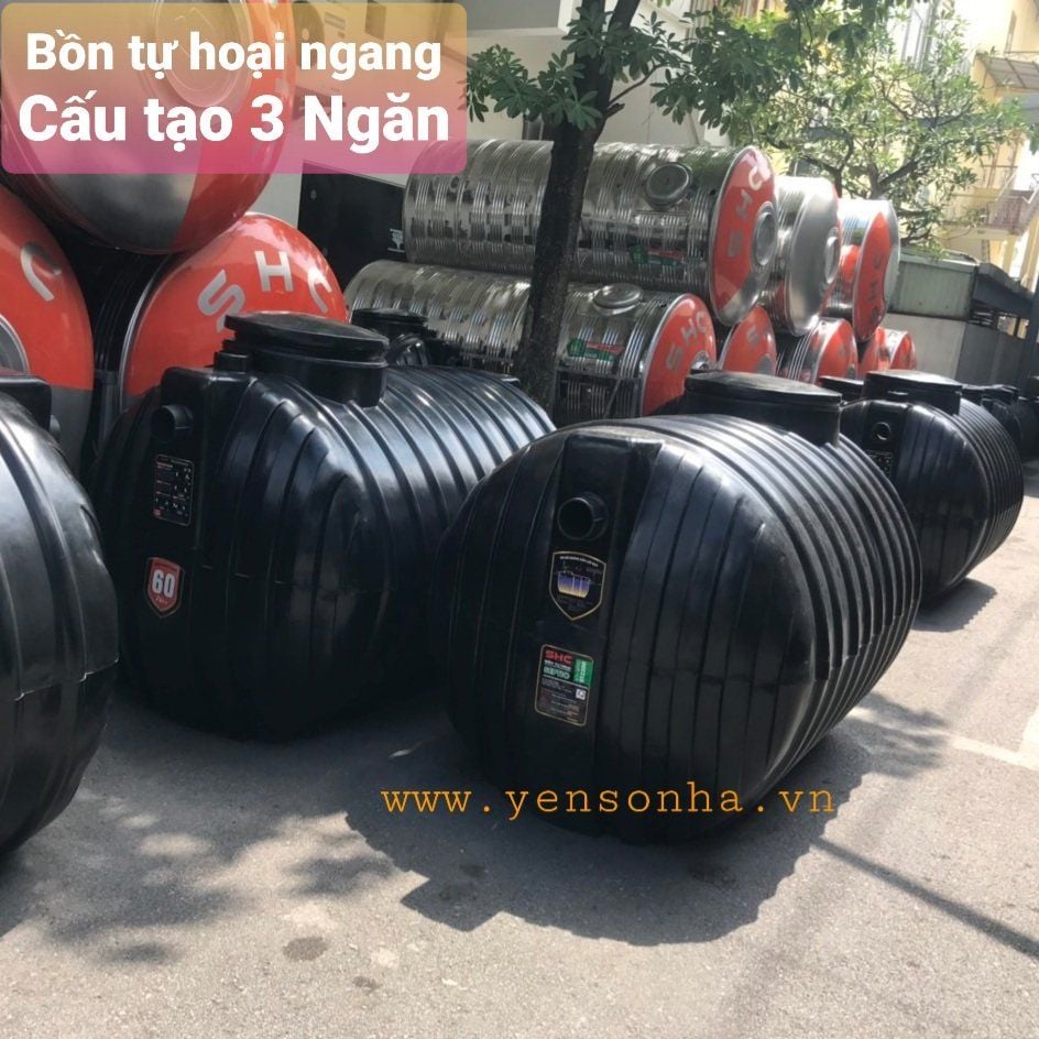 Bể phốt nhựa 1600L ngang