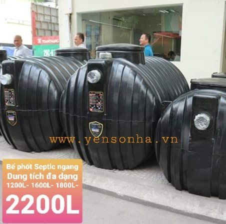 Bể phốt nhựa 1600L ngang