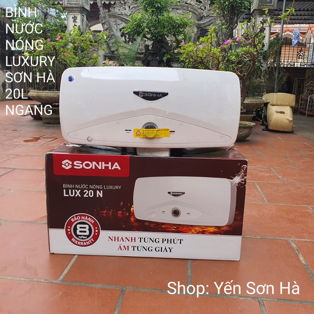Bình nóng lạnh Luxury Sơn Hà 20 lít ngang
