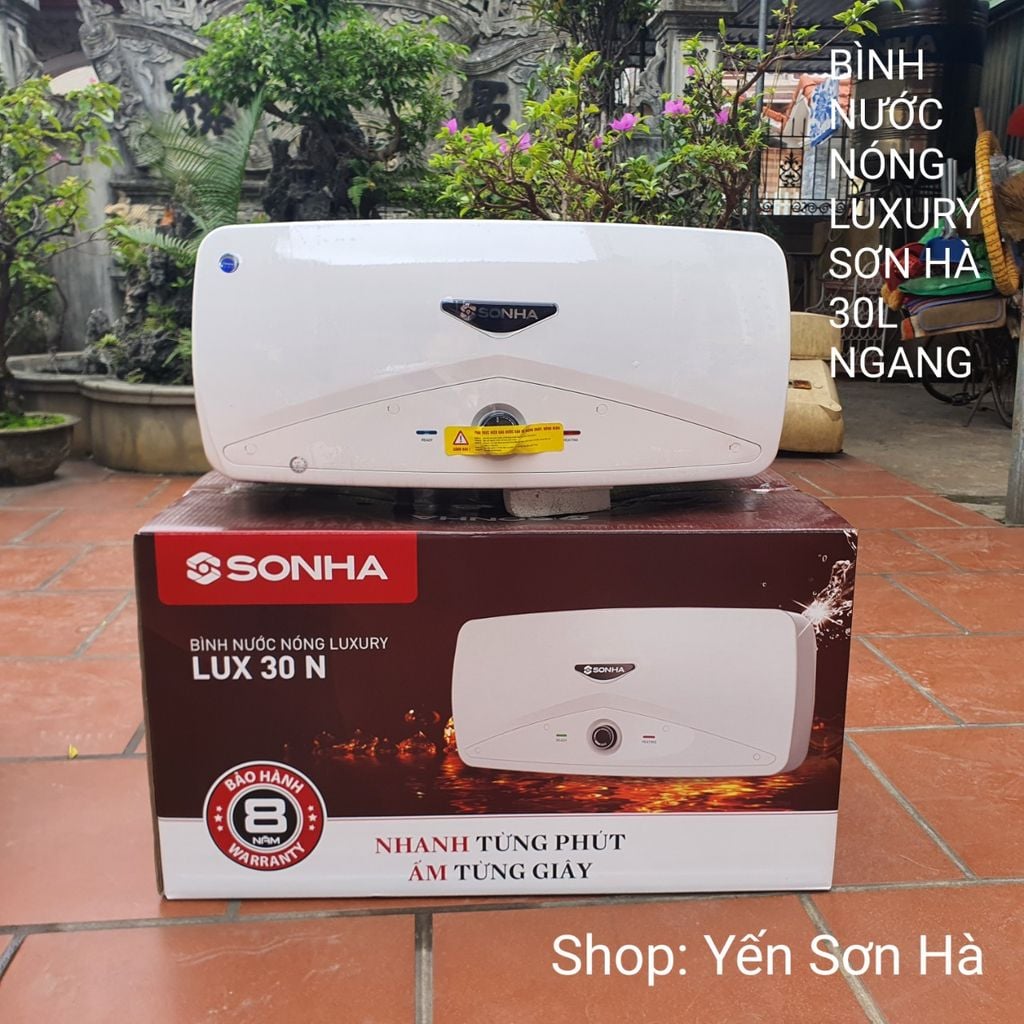 Bình nóng lạnh Luxury Sơn Hà 30 lít ngang
