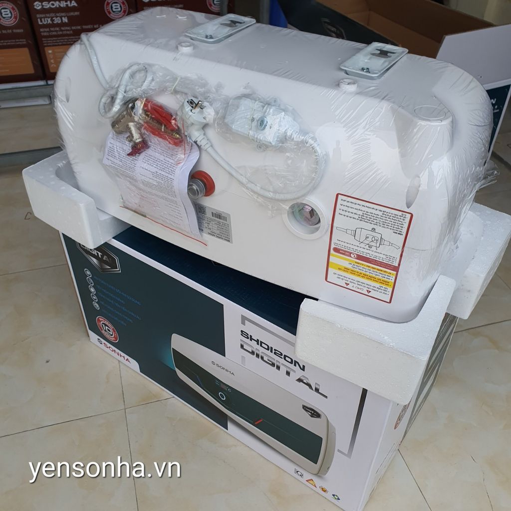 Bình nóng lạnh Digital Sơn Hà 20 lít ngang