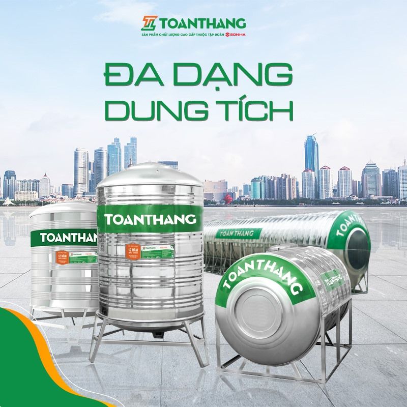 Bồn Nước Toàn Thắng 1500 Lít Ngang F960