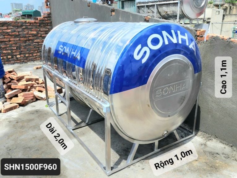 Bồn Nước Sơn Hà 1500L Ngang F960