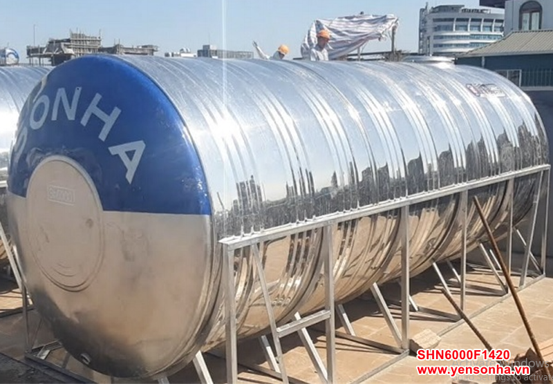 Bồn Nước Sơn Hà 6000L Ngang F1420
