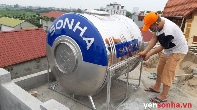 Bồn nước Inox Sơn Hà 1500 lít giá sốc