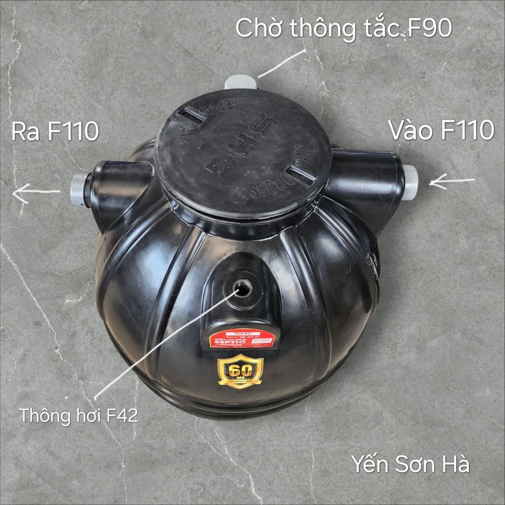 Bể phốt SHC 1000L đứng