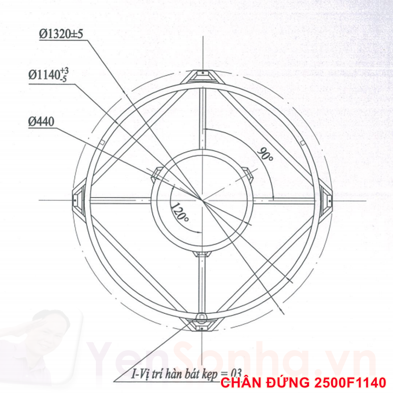 Bồn Nước Sơn Hà 2500L Đứng F1140