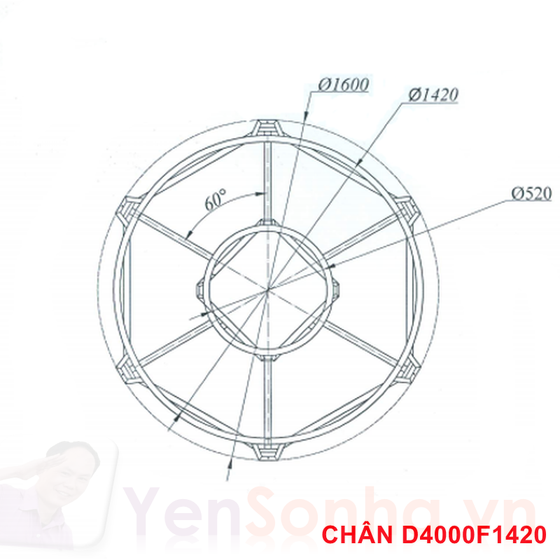 Bồn Nước Sơn Hà 4000L Đứng F1420