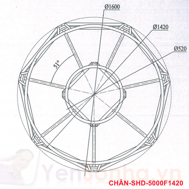 Bồn Nước Sơn Hà 5000L Đứng F1420