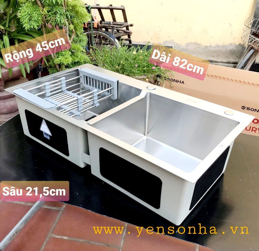 Chậu đúc Sơn Hà 2 hố cân