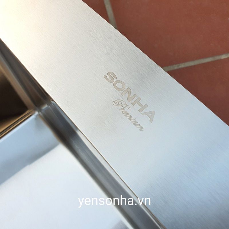 Chậu inox cao cấp Sơn Hà Premium HM.X.2C.82.2.2