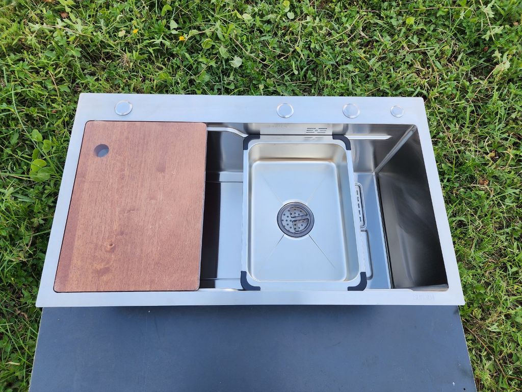 Chậu rửa 1 hố to 7846 inox 304 nhập khẩu