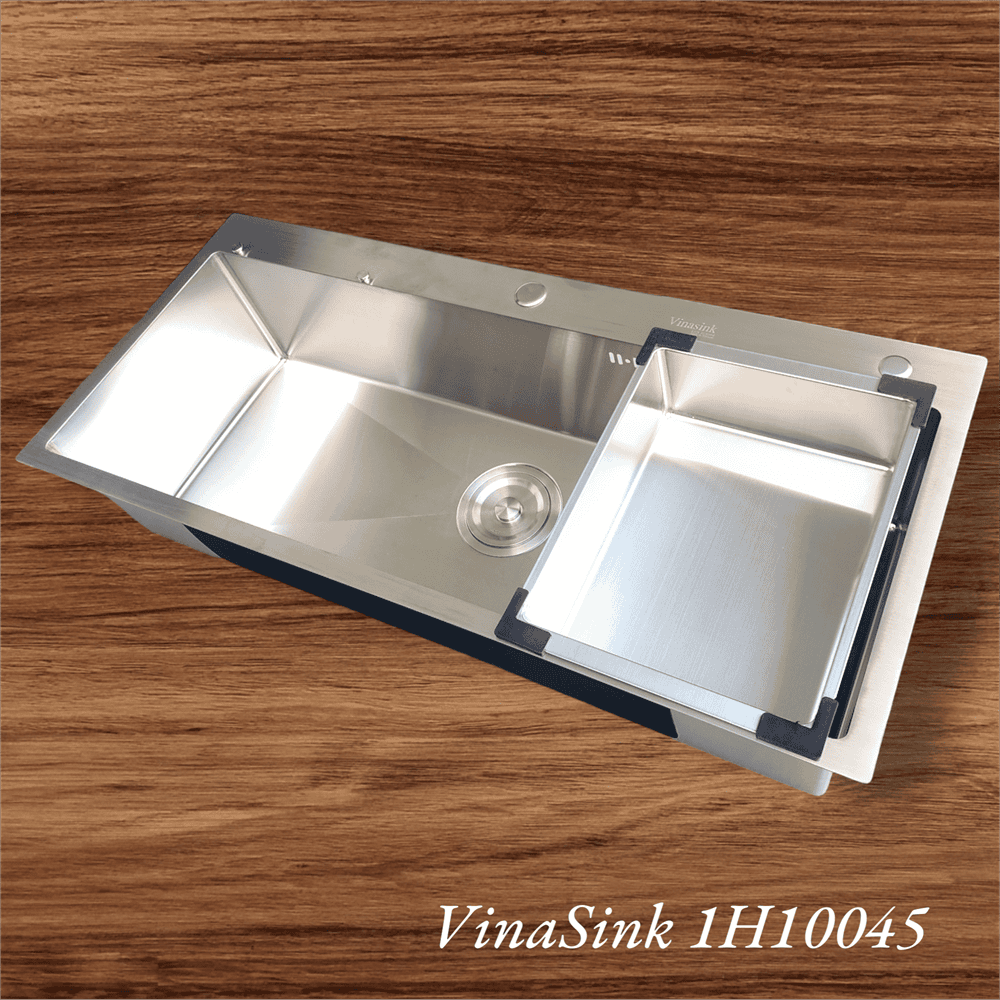 Bồn rửa 1 hố Vinasink 1H10045 Dài 1m rộng 45cm