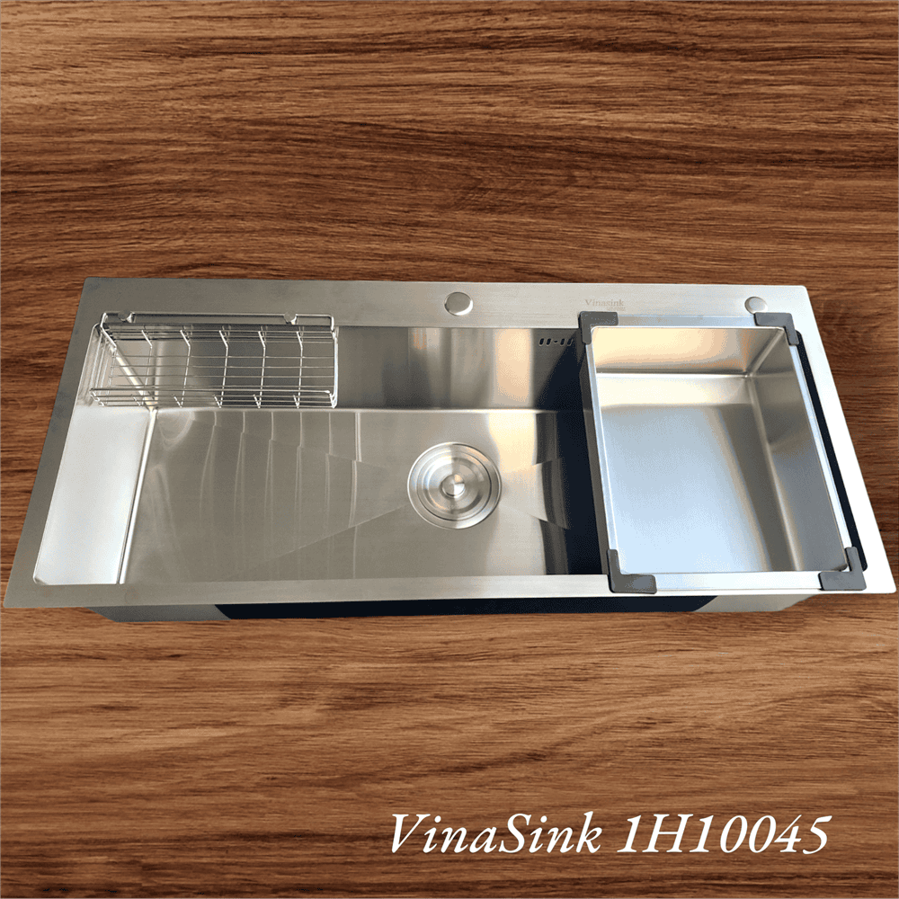 Bồn rửa 1 hố Vinasink 1H10045 Dài 1m rộng 45cm