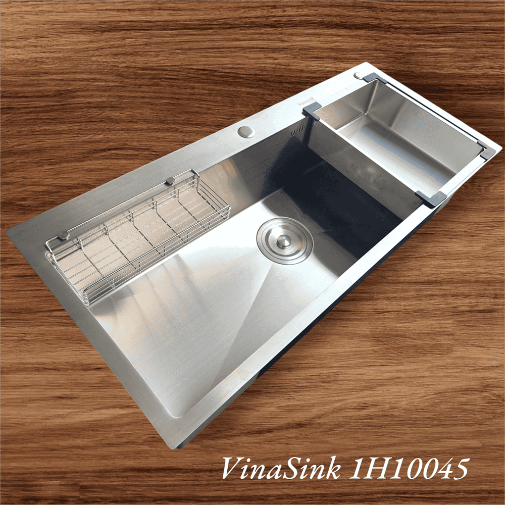 Bồn rửa 1 hố Vinasink 1H10045 Dài 1m rộng 45cm
