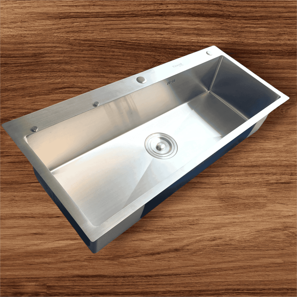 Bồn rửa 1 hố Vinasink 1H10045 Dài 1m rộng 45cm