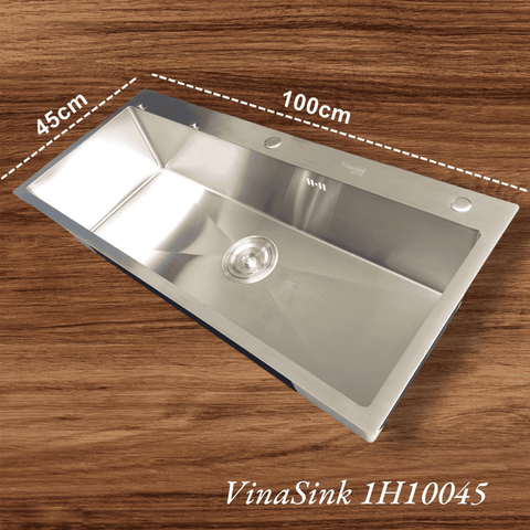 Bồn rửa 1 hố Vinasink 1H10045 Dài 1m rộng 45cm