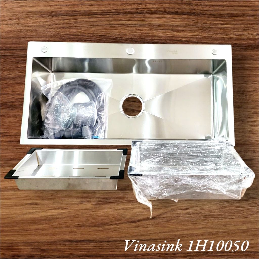 Chậu rửa 1 hố Vinasink 1H10050 Dài 1m Rộng 50cm