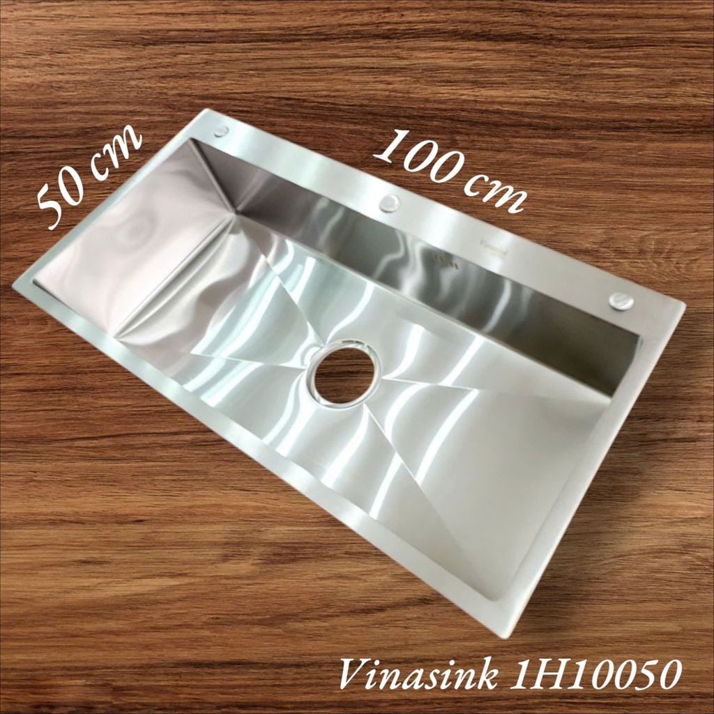 Chậu rửa 1 hố Vinasink 1H10050 Dài 1m Rộng 50cm