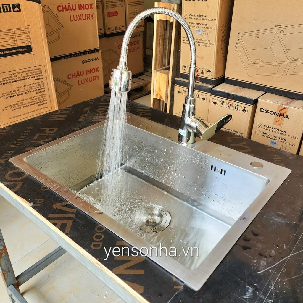 Chậu rửa 1 hố Sơn Hà Luxury