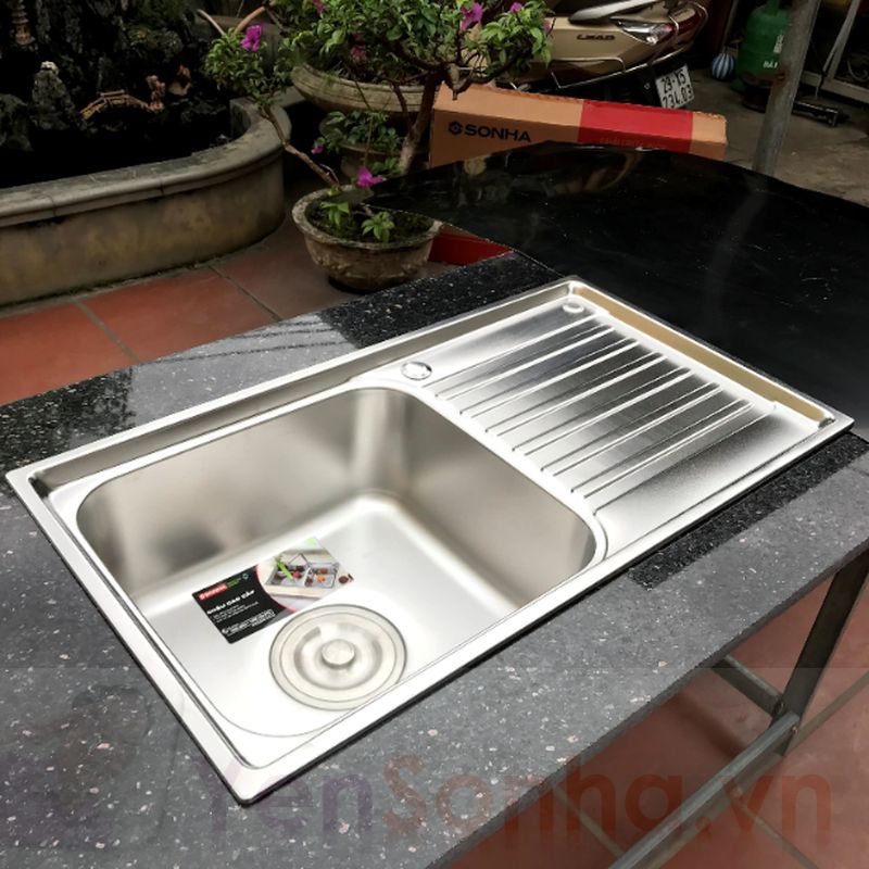 Chậu rửa chén bát Sơn Hà S78 bàn phải