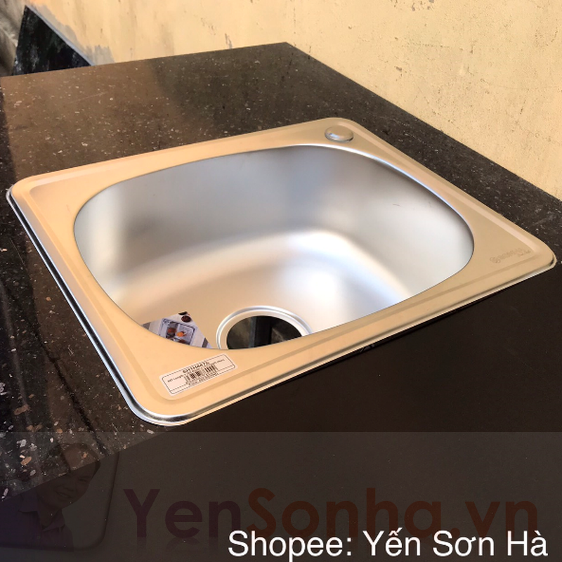 Chậu rửa inox Sơn Hà 1H447S- đặt