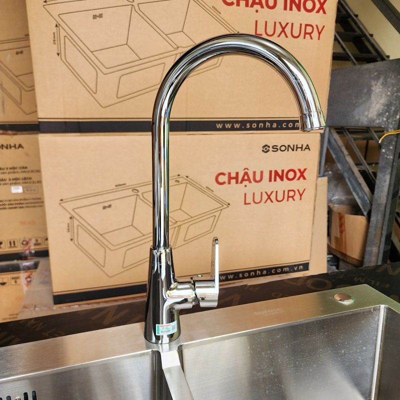 Bộ Chậu Sơn Hà Luxury với Vòi Pop Song VR6001