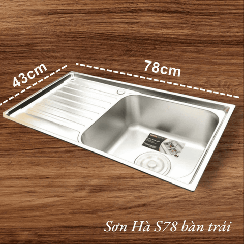 Chậu rửa chén bát Sơn Hà S78 bàn trái