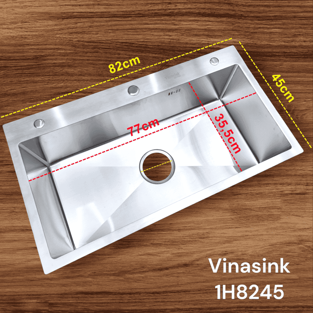 Chậu rửa bát 1 hố Vinasink 1H8245