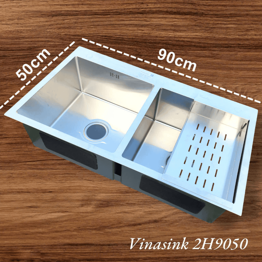 Bồn rửa chén bát Vinasink 2 Hố cân 9050S