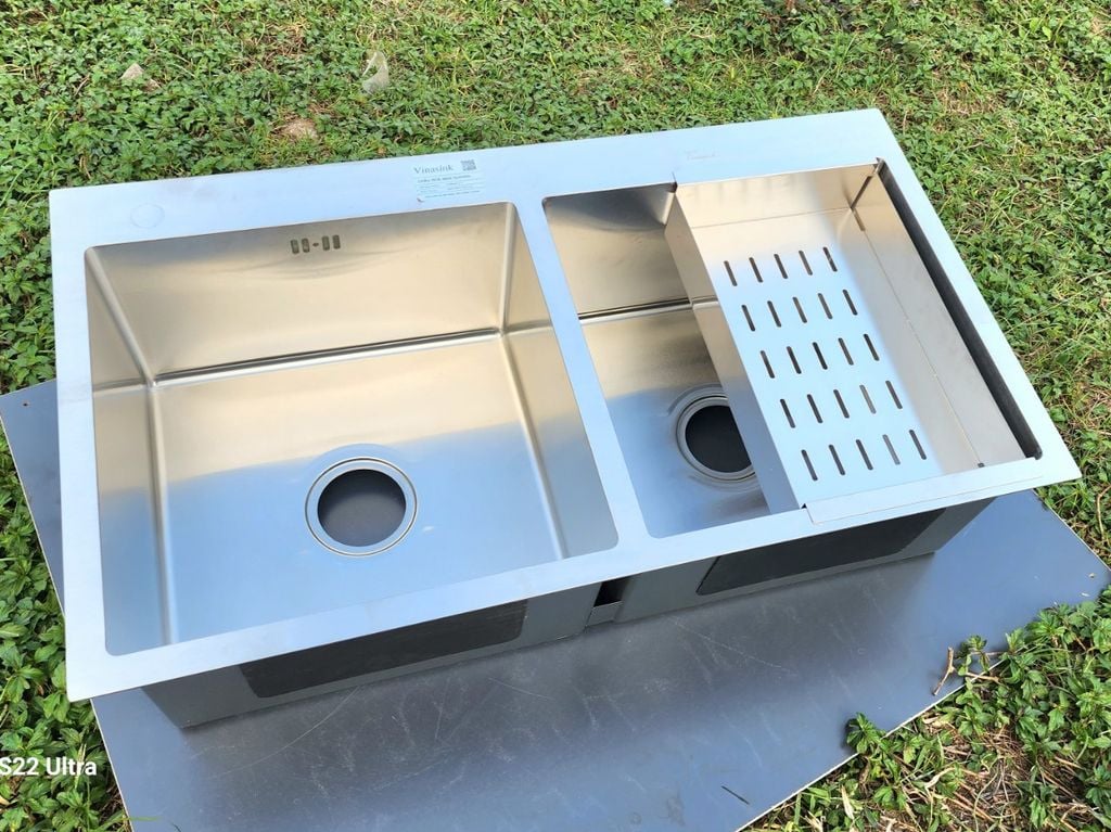 Bồn rửa chén bát Vinasink 2 Hố cân 9050S